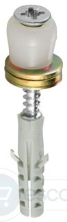 FÜHRUNGSROLLE NYLON, 32 MM,M.DÜBEL 458 DÜ