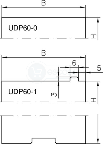 Unterbaudämmprofil UDP60-0 ECO Universal Länge 2.180 mm, VE10