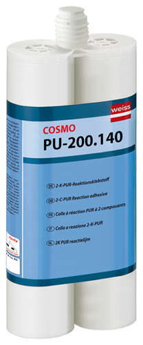 COSMO PU-200.140, 2-K-PUR-Mont.Klebstoff 620 ml TD Kartusche 900g beige VE10