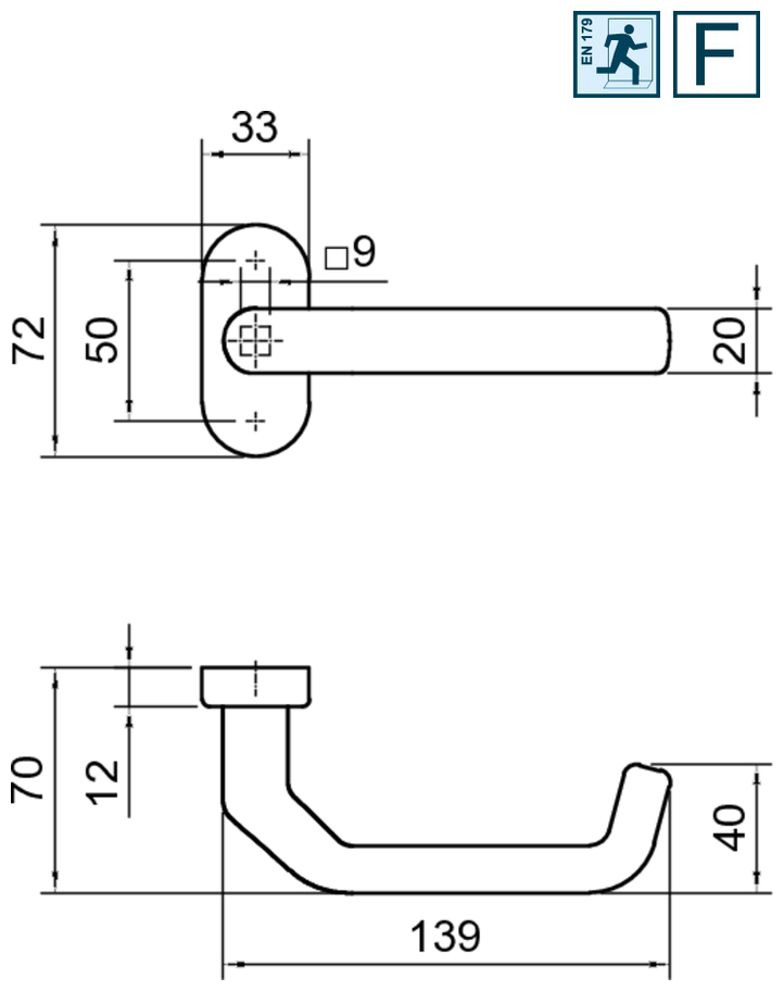 Türgriff, Türklinke, Hebel, Edelstahl, Vorrichtung