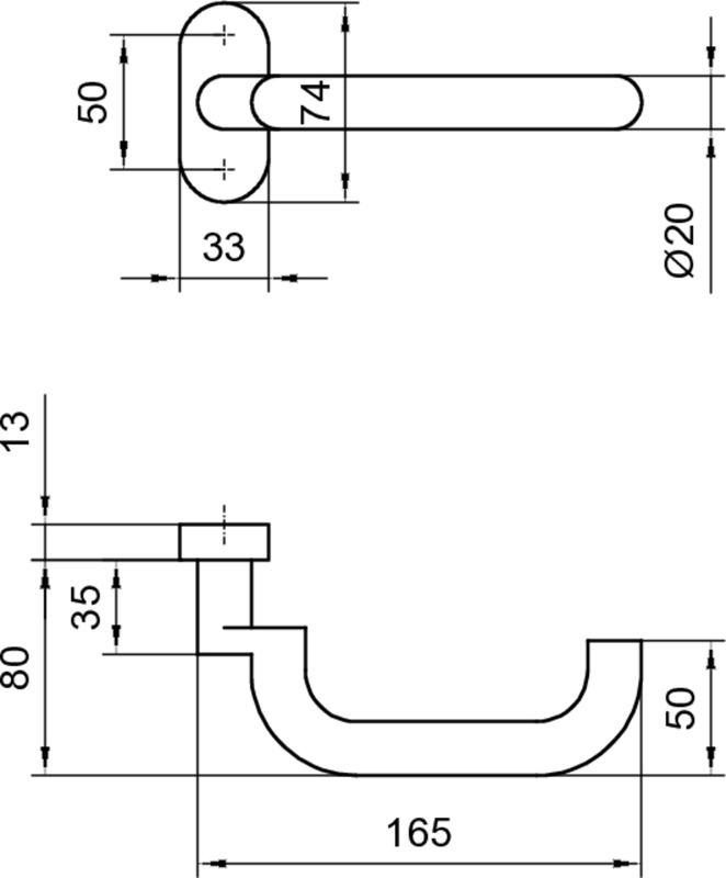 Türgriff, Türdrücker, Beschlag, Griffhalter, Montageplatte