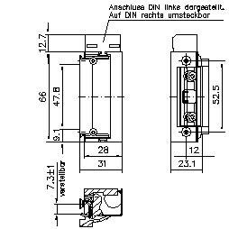 Sicherheits-Türöffner Mod. 143 12-24V AC/DC eE, o. RmK, L/R