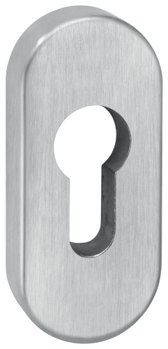 esco BASIC Schiebe-Schlüsselrosette 0470 h=9mm, oval, PZ, Edelstahl