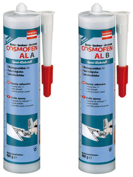 Epoxidkleber, Zweikomponenten, Verklebungsklebstoff, 460 g, Blaue Tube