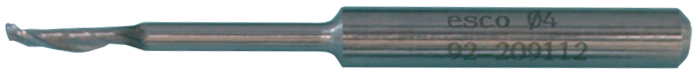 FRÄSER 4 MM DM SCHAFT 8 MM DM 90 MM LANG NUTZBARE FRÄSLÄNGE 45 MM HSS