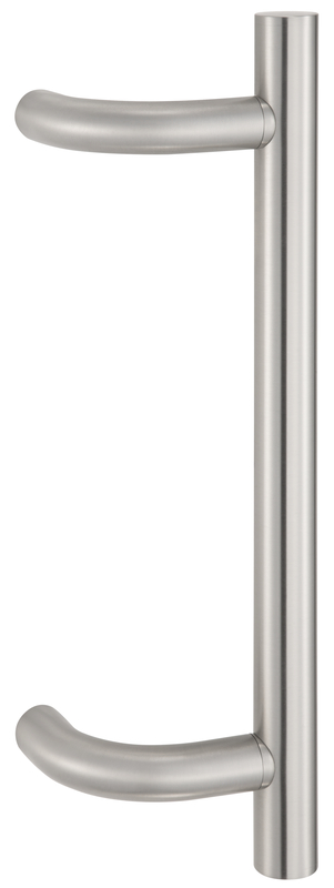 Türdrücker, Griffstange, Edelstahl, Metallfinish, Doppelläufiger Griff