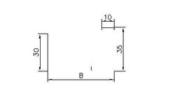 COMPACFOAM Bankanschlussdämmprofil BADP CF100 75/30, l=2180, VE12