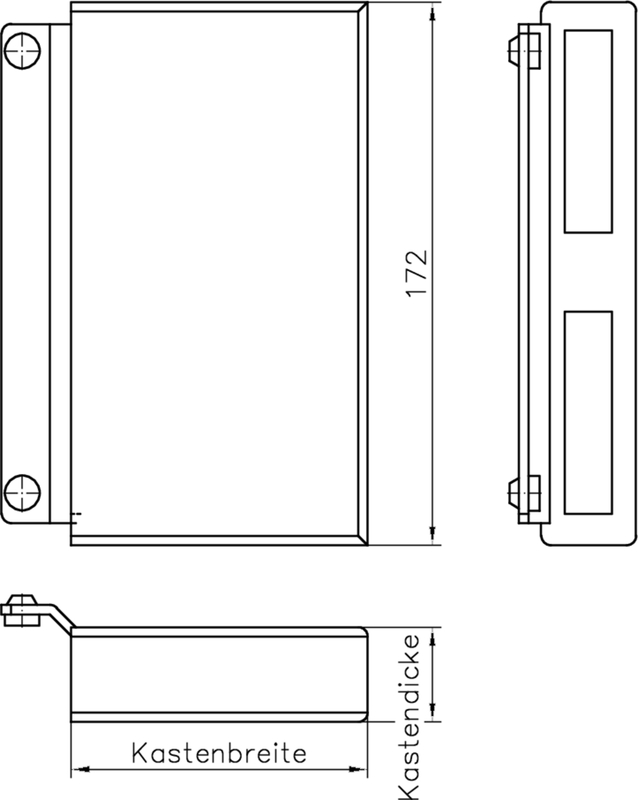 Gehäuse, Gehaeuse, Kasten, Schaltschrank, Bauzeichnung