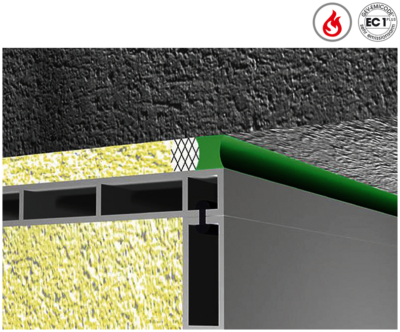 isoliertes Wandmaterial, Isolierung, Grüner Rollenmaterial, Metallrahmen, Paneel