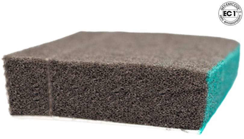 schwamm, Reinigungsponge, Putzschwamm, Schaumstoff, grüner Kantenrand