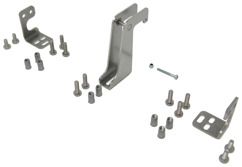 Montagehalter, Befestigung, Metallteile, Schrauben, Winkelhalter