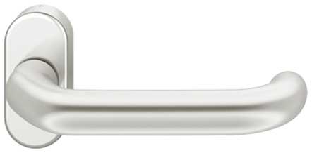 FSB Türdrücker 06 1146 112 VK=9mm, F1 (Alu silber) Griff, Rauchrohr, Griff,