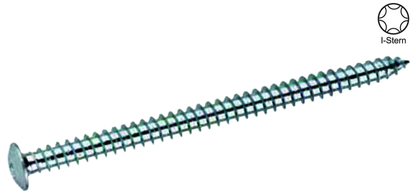 Furnier-Schraube, Holzschraube, Bauschraube, Metallschraube, Gewindeschraube