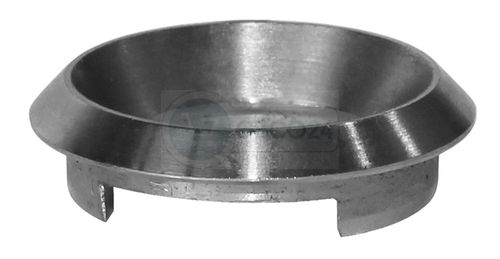 Zylinder-Rundrosette für zurückgesetzte PZ zum Aufkleben, Ø 25mm, Edelstahl