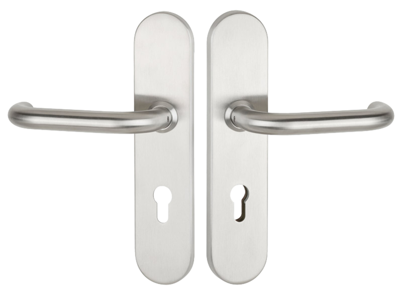 Türgriff, Türdrücker, Stahl, Edelstahl, Schlossrosette