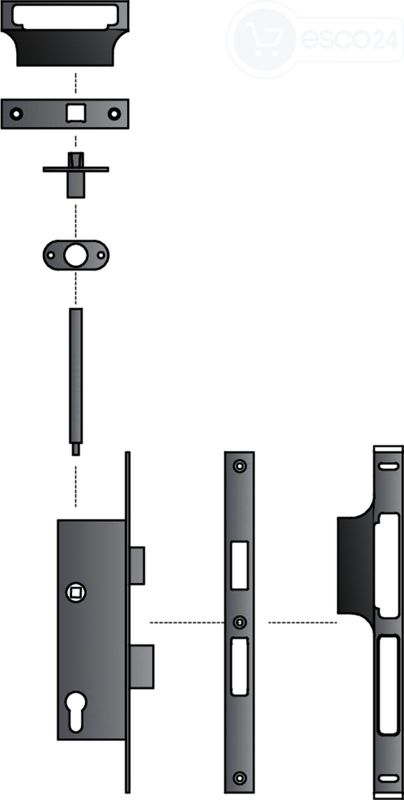 FR-Schloss-Set systeQ-S-1T 1flg.  ausw.