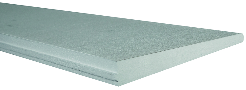 Styrofoam, Styrofoamplatte, Hellblau, glatte Oberfläche, Kantennut