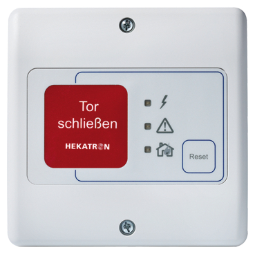 Schalter, Tor schließen, Elektrischer Schalter, Hekatron, Not-Aus/Reset