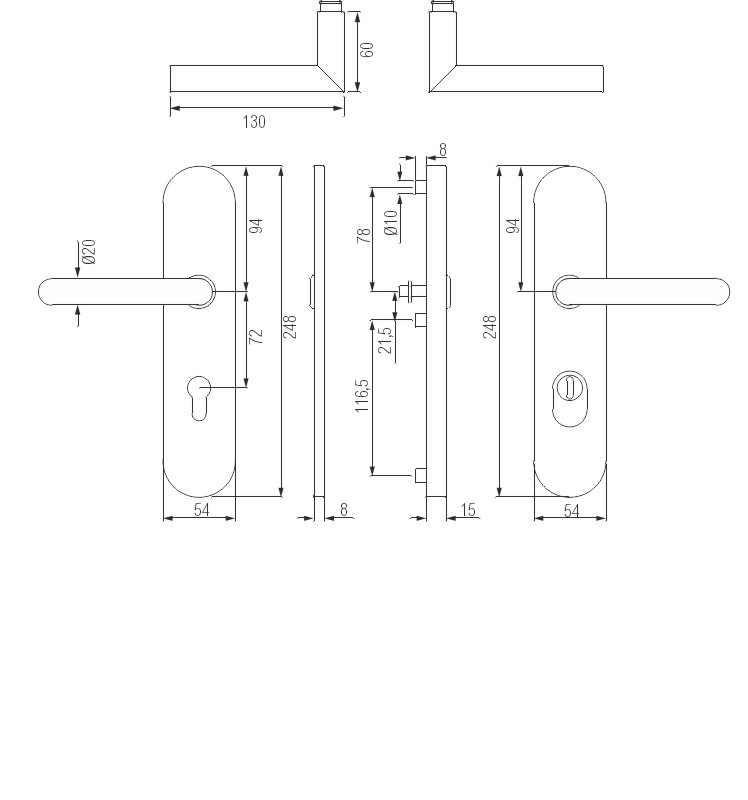 r.png, door handle, griffzugs, metal latch, lockset