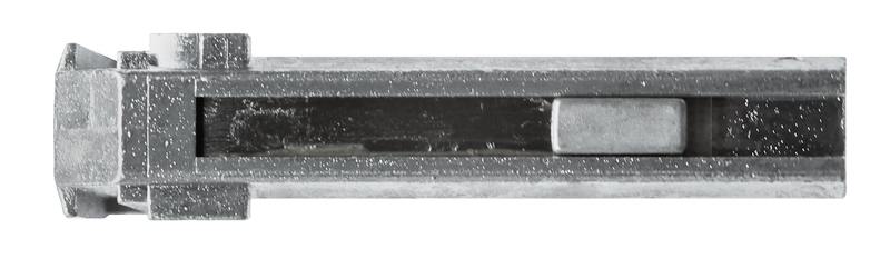 metallisch, Werkzeugschlitz, schlitzförmiges Teil, rechteckiges Bauteil, bearbeitetes Teil