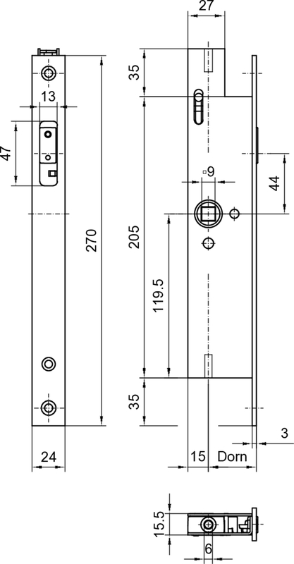 lock, latch, metalle, technischezeichnung, abmessungen
