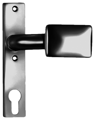 AMF Türknopf 486Z fest, Kurzschild, PZ72, silberfarbig (F1) Griff, Rauchrohr, Griff, Gerät, Fön, Elektrisches Gerät,