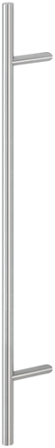 HOPPE Stangengriff E5012 Stützen 45° m. Bef. 11 BA=900, l=1200, d=30, Edelstahl matt (F69)