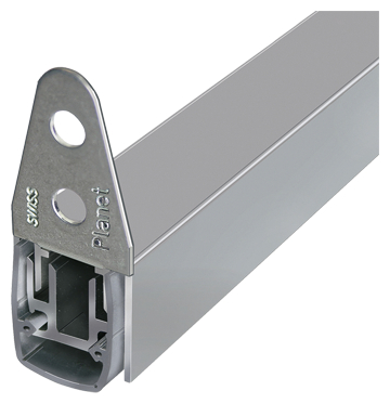 metall rail, halterung, montagekanal, eingeschnittene schiene, lochblech