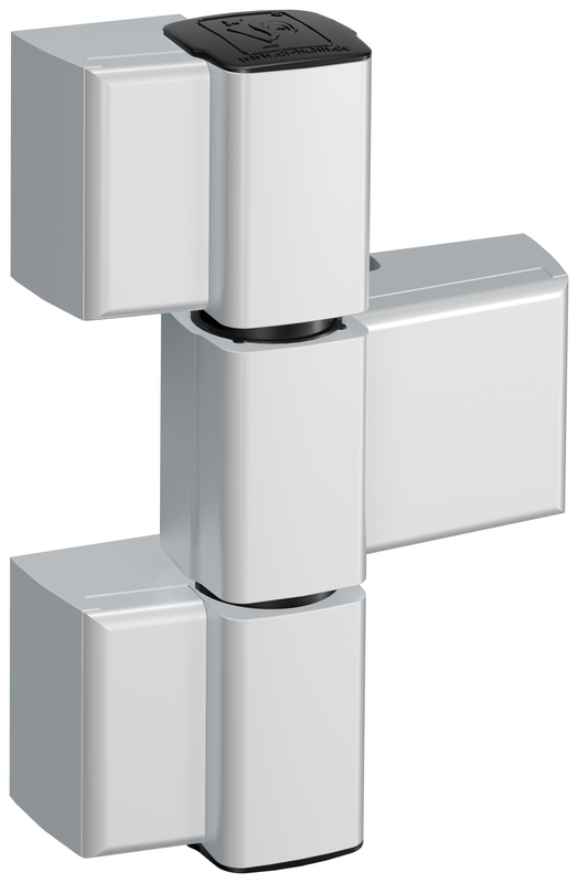 Glas-Gliedertürscharnier, Aluminium-Scharnier, Verstellbares Scharnier, zeitgenössische Hardware, Montage-Hardware
