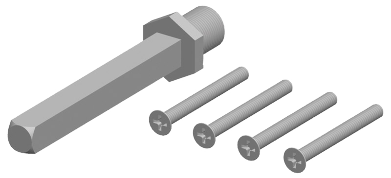 Bolzen, Bolzen mit Mutter, Gewindebolzen, Schraube, Eisenwaren