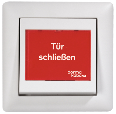 feuerschutz, notaus, druckschrift, rotes fenster, türschließen