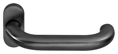 OGRO Türdrücker 8100VFS/6621 VK=9mm, ER (Edelstahl matt) Griff, Rauchrohr, Griff, Rauchrohr,