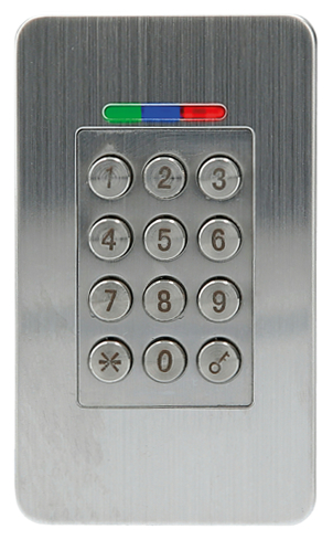 Tastatur, Codeschloss, Nummernfeld, Edelstahl, LED-Indikator