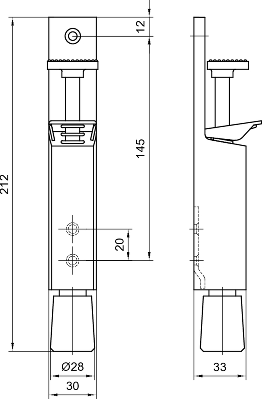 handheld device, wandhalterung, Steckdose, Kabelauslass, Abmessungen 212mm