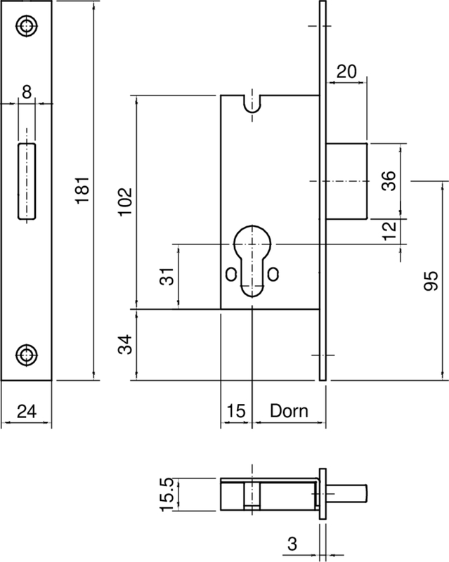 Türeinstellschloss, Möbelschloss, Kombination Schlösser, Schließmechanismus, Sicherheitsbeschlag