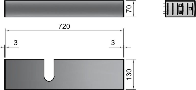 Metallgehäuse, Schnittteil, Kühlblock, Schwarz, Halterung