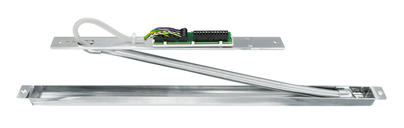 elektrischer Schließer, Türsensor, Metallgehäuse, Kabel, Montageschiene