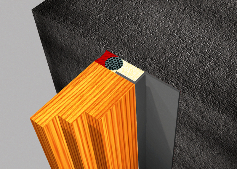 holz, holzlamelle, orange, metall, isolierung