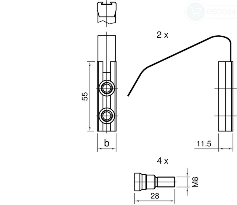 Bef.-platten-Set TB60AT 2-tlg. Neu b=32,5mm