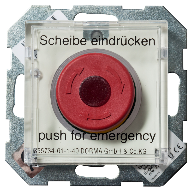 Notrufknopf, Notrufbutton, Rednerknopf, Notfallknopf, Wandschalter