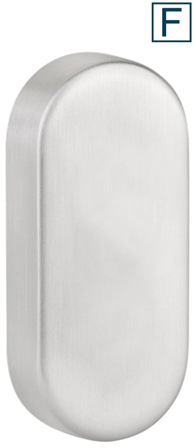 oval, gebürstetes Metall, Wandhaken, Schrankknopf, Metallbeschlag