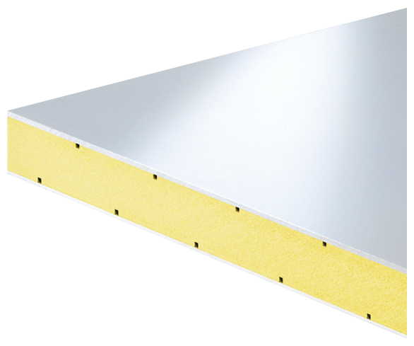 Metallblech, Metallebene, Gelb Isolierung, Kantenprofil, Bauelemente-Platte