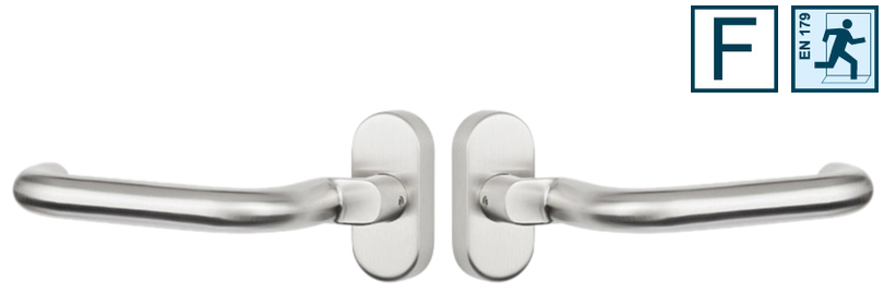 Türgriff, Griffhebel, Edelstahl, Doppelgriff, privacy-Griff