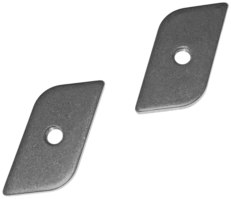 Metallplatten, Loch, Eckstück, Edelstahl?, Kantenstück