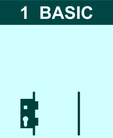 FR-Schloss-Set systeQ-S-1 BASIC 1flg.  ausw.