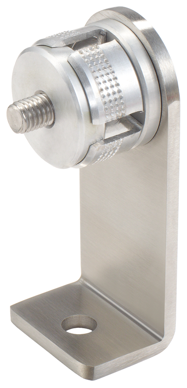 Seilräderhalterung, Schwenkarm, Metallhalter, Klemmmechanismus, Montagewinkel