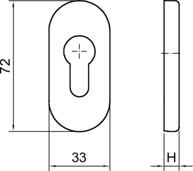 Schloss, Riegel, Türschloss, Sternform, Profil
