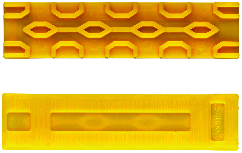 Gummi-Objektivhalter, Messwerkzeug, Gelb, Rutschfestes Kunststoffteil, Lineal-Adapter