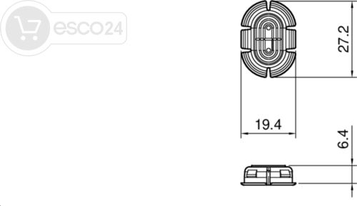 Magnetkontakt für systeQ-M Motor f.Schließleiste, L/R