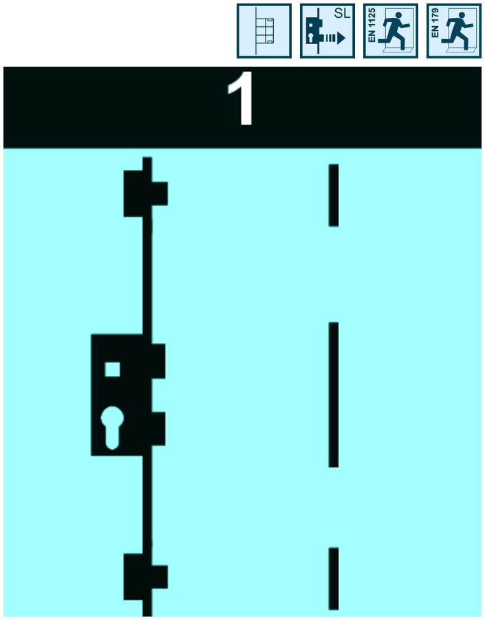 FT-MFV-Set systeQ-M-SL-ESC-1 Fkt.B 1flg